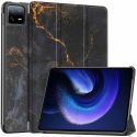 iMoshion Coque tablette Design Trifold Xiaomi Pad 6 / 6 Pro - Black Marble