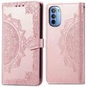 imoshion Etui de téléphone portefeuille Mandala Motorola Moto G14 - Rose Dorée