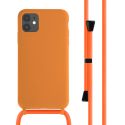 iMoshion ﻿Coque en silicone avec cordon iPhone 11 - Orange