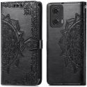 imoshion Etui de téléphone portefeuille Mandala Motorola Moto G04 / G24 - Noir