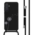 imoshion Coque design en silicone avec cordon Samsung Galaxy A55 - Dandelion Black