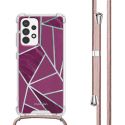 imoshion Coque Design avec cordon Samsung Galaxy A53 - Bordeaux Graphic