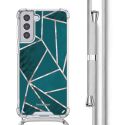 imoshion Coque Design avec cordon Samsung Galaxy S21 Plus - Petrol Green Graphic