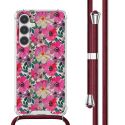 imoshion Coque Design avec cordon Samsung Galaxy S24 Plus - Flower Water