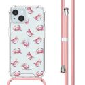 imoshion Coque Design avec cordon iPhone 15 - Crab Watercolor