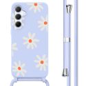 imoshion Coque design en silicone avec cordon Samsung Galaxy A55 - Lila Flower Distance