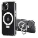 Accezz Coque Ring Stand avec MagSafe iPhone 14 - Transparent