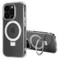 Accezz Coque Ring Stand avec MagSafe iPhone 14 Pro - Transparent