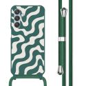 imoshion Coque design en silicone avec cordon Samsung Galaxy A25 (5G) - Petrol Green Groovy