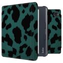 imoshion Design Slim Hard Sleepcover avec support Kobo Libra Colour - Green Leopard