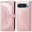 iMoshion Etui de téléphone portefeuille Mandala Google Pixel 9 Pro - Rose Dorée