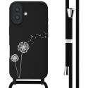 imoshion Coque design en silicone avec cordon iPhone 16 - Dandelion Black