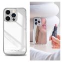 Selencia Coque Mirror iPhone 14 Pro - Coque avec miroir - Argent