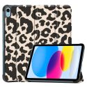 imoshion Coque tablette Trifold iPad 10 (2022) 10.9 pouces - Leopard