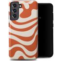 Selencia Coque arrière Vivid Samsung Galaxy S21 FE - Dream Swirl Orange