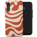 Selencia Coque arrière Vivid Samsung Galaxy A34 (5G) - Dream Swirl Orange