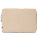 Selencia Pochette ordinateur Corduroy 15-16 pouces - Beige