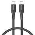 Accezz Câble USB-C vers USB-C Samsung Galaxy A41 - 0,2 mètres - Noir