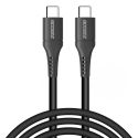 Accezz Câble USB-C vers USB-C Samsung Galaxy A21s - 2 mètres - Noir