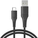 imoshion Câble USB-C vers USB Samsung Galaxy S23 - Textile tressé - 1,5 mètres - Noir