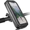 Accezz Support de téléphone vélo iPhone 6 Plus - Universel - Avec étui - Noir